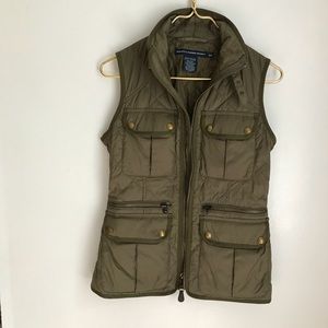Ralph Lauren Blue Label Army Green Vest Sz Small